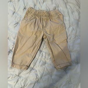 Carter's Tan Elastic-Waist Casual Baby Pants